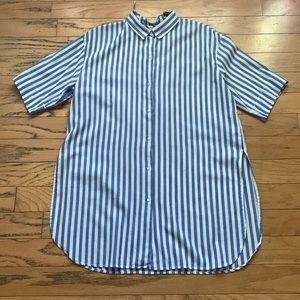 EUC Zara Striped Tie Back Tunic
